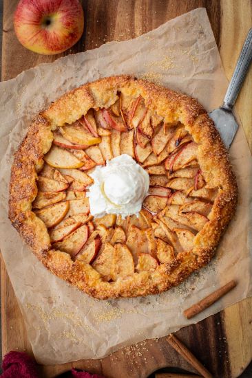 Picture of Warm Apple Tart with Fresh Whipped Cream  10/8/26